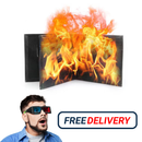 2 Pcs Magic Fire Wallet Appear Flam. Wallet Trick Big Burning Space